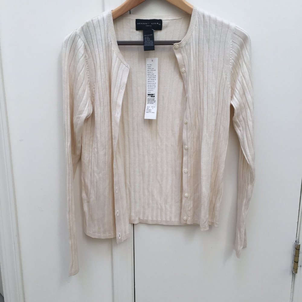 August Silk Cardigan